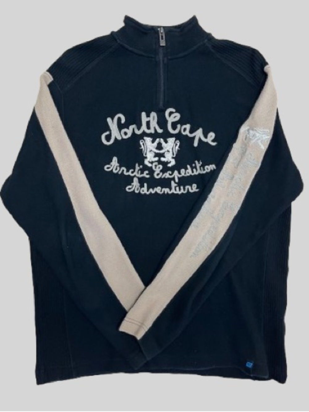 Arctic Expedition Men's Black Quarter-Zip Sweater